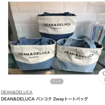 DEAN&DELUCA 방콕 한정판 2way 토트백 데님