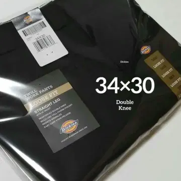 34 x 30 [ 새상품 미사용 ] 디키즈 더블니 85283 BLACK