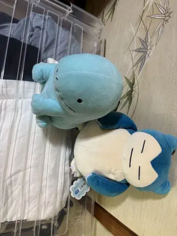 카비곤과 누오 봉제 인형 세트 약 30cm