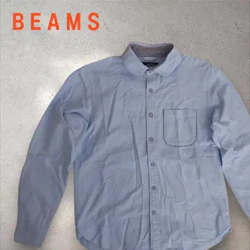 새상품급 BEAMS 빔즈 포켓 체크 버튼 코튼 셔츠 S