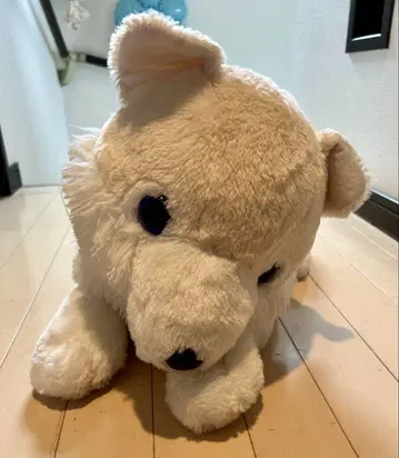 화이트 강아지 봉제 인형 빅