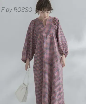 F by ROSSO 깅엄 체크 스키퍼 원피스 새상품급