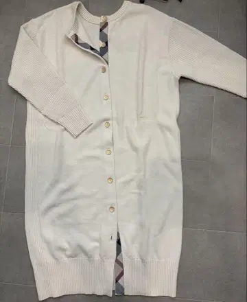 BLUE LABEL 아이보리 롱 가디건 M 사이즈