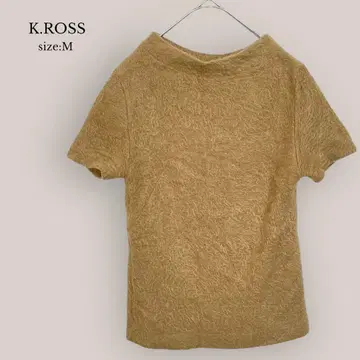 K.ROSS 반팔 니트 MUJI 베이지 복슬복슬 일본제