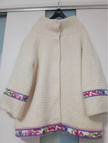 [ 주말 가격 인하 ] 새상품급 레오나르 니트 코트 오버 사이즈 38