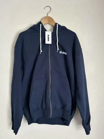 XLARGE 네이비 지퍼 후드티 M 사이즈