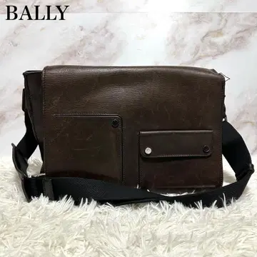 발리 숄더백 남성용 브라운 가죽