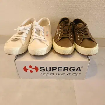 새상품급 스페르가 스니커즈 2켤레 세트 SUPERGA