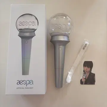 aespa 공식 응원봉 카리나 트레이딩 카드 포함