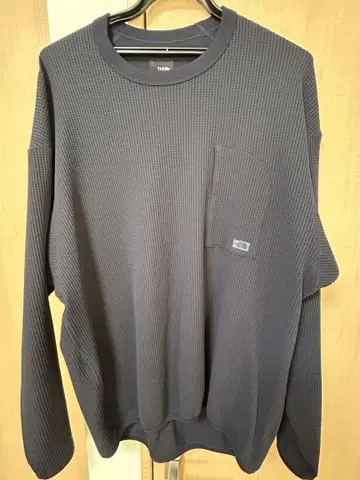 THE NORTH FACE 다크 블루 L 긴팔 티셔츠