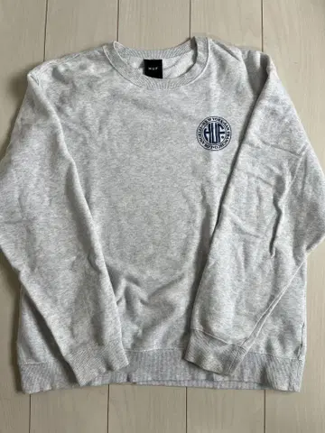 HUF 그레이 크루넥 트레이닝복