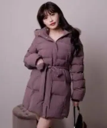 립서비스 LADY LINE 충전솜 코트 롱 코트 다운 코트