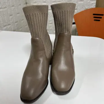 deux poche 사이드 고어 부츠 베이지