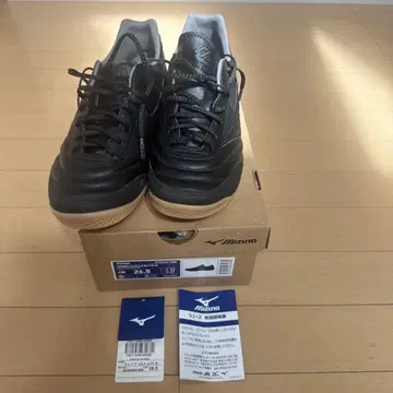 미즈노 모렐리아 살라 엘리트 26.5 cm 풋살화 블랙 미사용