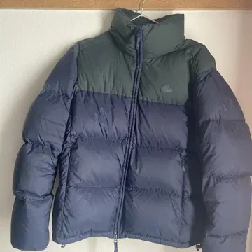 LACOSTE 다운 자켓 36 네이비/그린