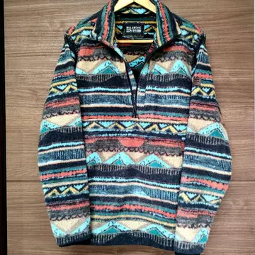 미사용급 BILLABONG 플리스 하프 지퍼 ADVENTURE M