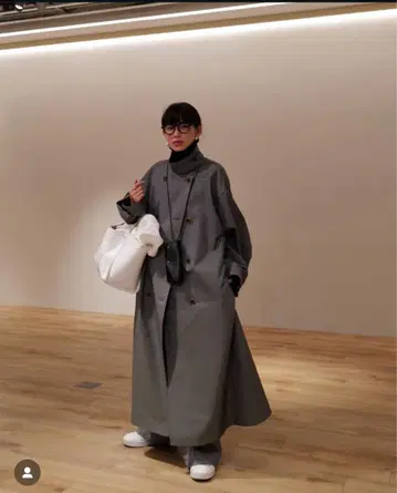 etretokyo 스탠드 카라 롱 코트