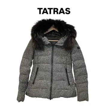[ M3 ] TATRAS 그레이 후드 부착 다운 자켓