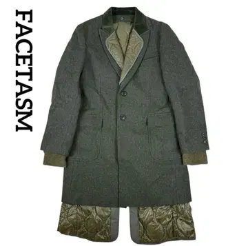 FACETASM 파세타즘 울 라이너 레이어드 체스터 코트