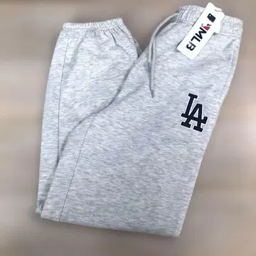 MLB 다저스 스웨트 팬츠 오트밀 그레이 조거 팬츠 M