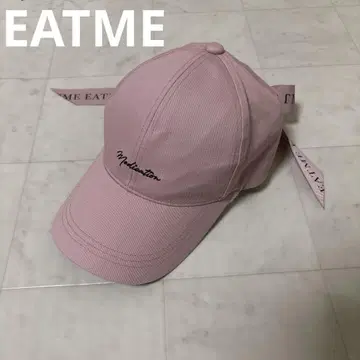 EATME Medication 리본 캡 귀여운 로고 핑크
