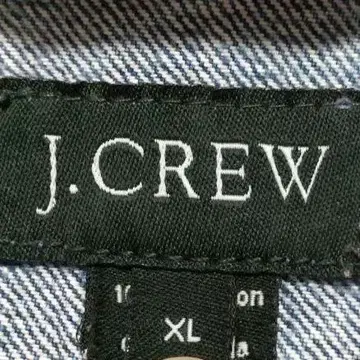 00'S J.CREW 데님 자켓 데미지 가공 빅 실루엣