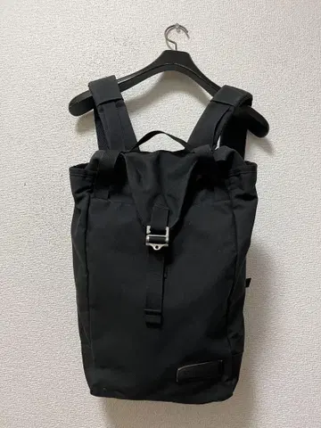USA제 크레터 웍스 나일론 백팩 / 블랙 롤 탑 블랙