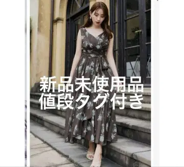 herlipto Anemone Cache-Coeur Long Dress