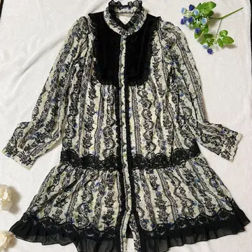 axes femme 새상품급 미니 원피스 프릴 고딕 클래시컬 블랙 M