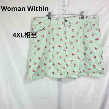 Woman Within 우먼위드인 수박 패턴 숏팬츠 [ 22W ]