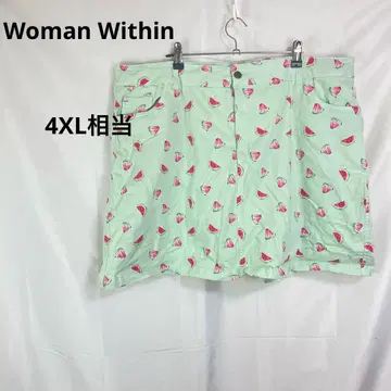 Woman Within 우먼위드인 수박 패턴 숏팬츠 [ 22W ]