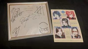 MALICE MIZER 친필 사인 색지 (액자 포함) GACKT