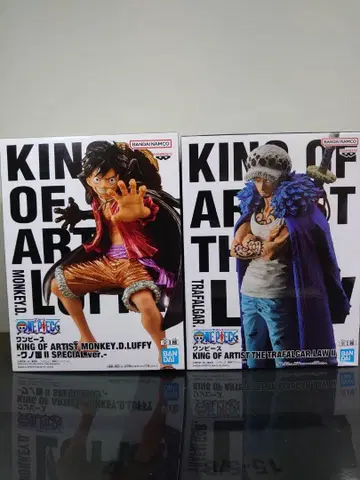 원피스 KING OF ARTIST 피규어 루피&로 2체 세트!