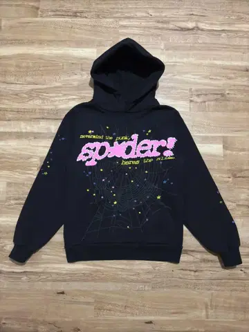 SP5DER 스파이더 PNK V2 후드티 블랙