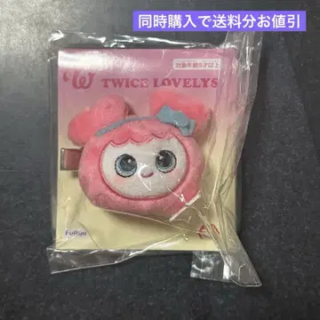 GIGO 한정판 TWICE LOVERYS 봉제 인형 헤어핀 모모 모브리