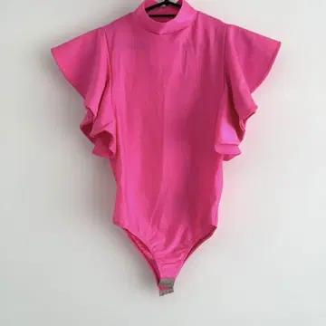 가격 인하 해외 브랜드 Linda flor 바디 수트 형광 핑크