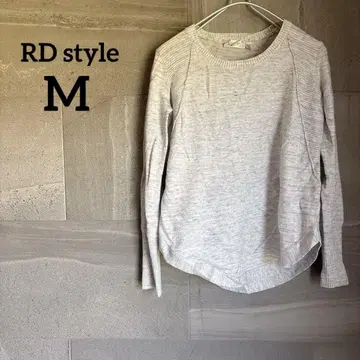 RD style [ M ] 라이트 그레이 긴팔 니트 스웨터 심플
