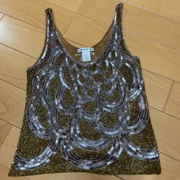 비비안 탐 총 비즈 골드 & 실버 셋업 초레어 빈티지