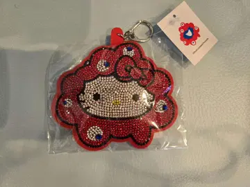 미야쿠미야쿠 변신 반짝이 가죽 키링 헬로키티 만박