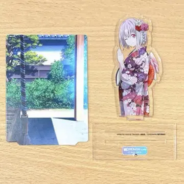 그리드맨 WEB 복권 C-3상 타카라다 리카 기모노 배경 아크릴 스탠드