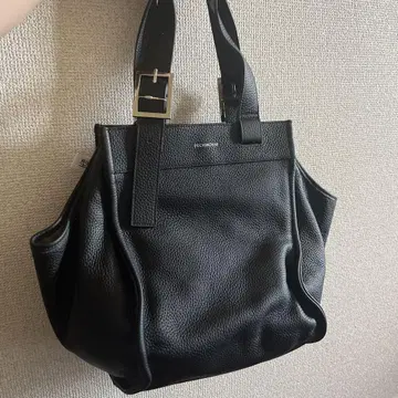 블랙 가죽 핸드백 PECHINCHAR 스콧 클럽