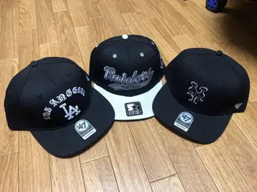 NY LA RAIDERS 47 블랙 캡 3세트