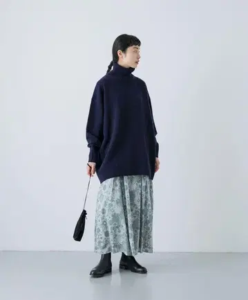 [ 완판 ] 카구레 터틀 튜닉 니트