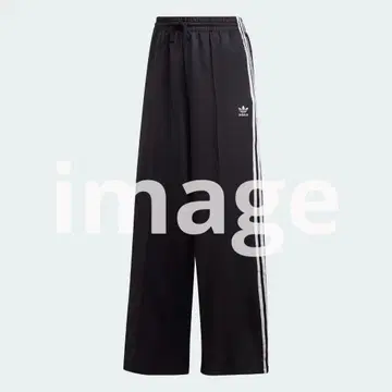 4829 adidas 릴랙스 와이드 레그 팬츠 블랙 M