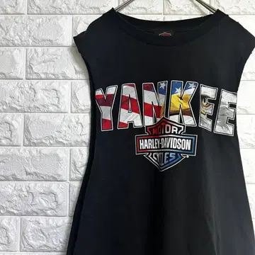 Harley-Davidson Yankee 백 프린트 탱크탑