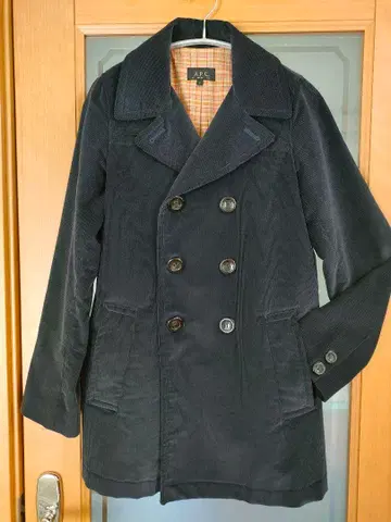 [새상품급] A.P.C. 네이비 코듀로이풍 더블 자켓 남성용 34