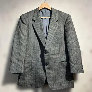 90s 텐마야 스트라이프 패턴 테일러드 자켓 텐마야 울 오더 제품