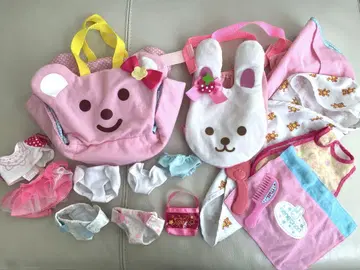 멜짱 네네짱 의류 백 가방 싸개 멜빵 아기띠 완구 세트