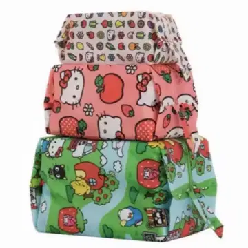 새상품 BAGGU 헬로키티 파우치 3개 세트 포장 여행