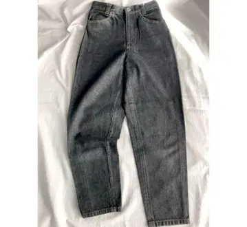 vintage denim 캐주얼 블랙 데님 구제 의류 roku 일본제